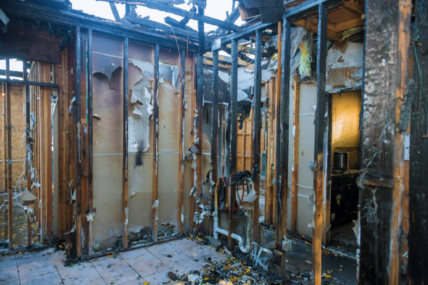 Professional Smoke Damage Removal technician working in Krebs, OK
